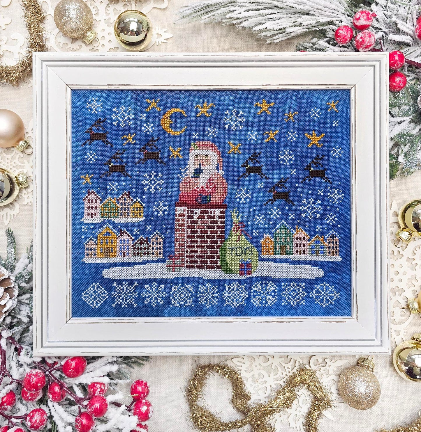 PREORDER View From Above - Hello from Liz Mathews/Kathy Barrick - Cross Stitch Pattern