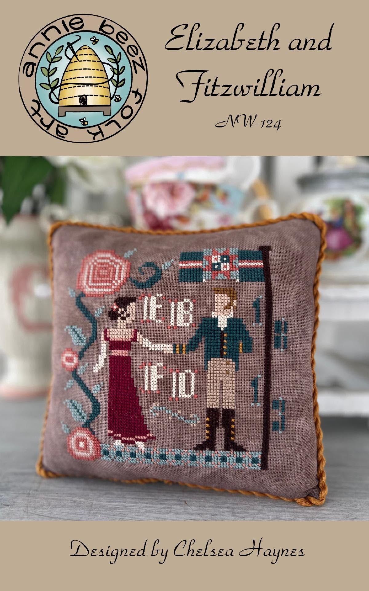 Elizabeth and Fitzwilliam- Annie Beez - Cross Stitch Pattern, Needlecraft Patterns, The Crafty Grimalkin - A Cross Stitch Store