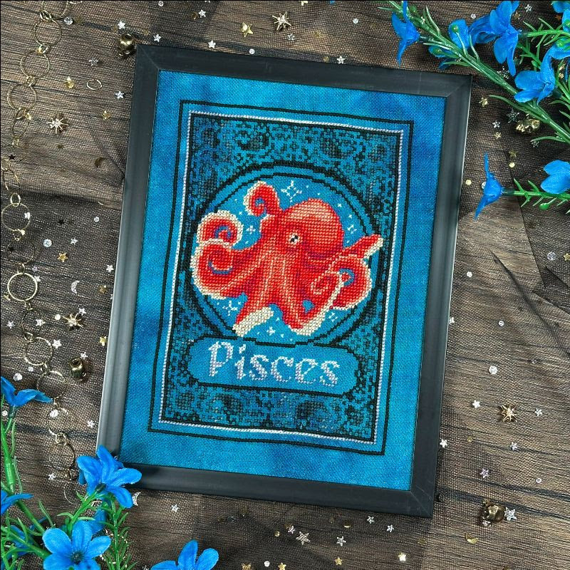 Zodiac Pisces - Stitch Crypt - Cross Stitch Pattern