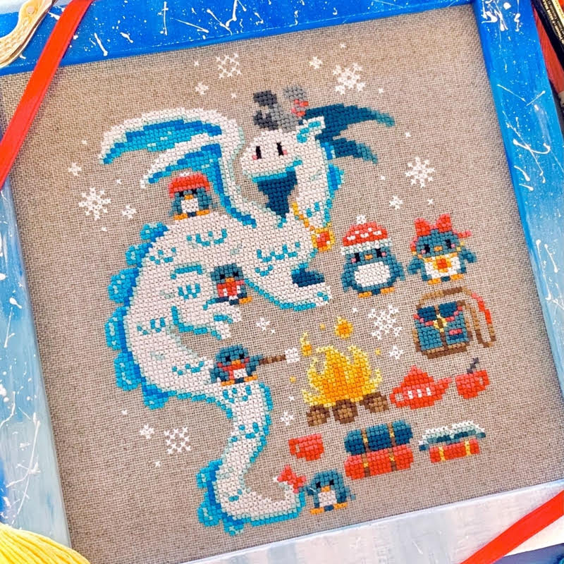 Penguin Days - Flossy Fox Shop - Cross Stitch Pattern