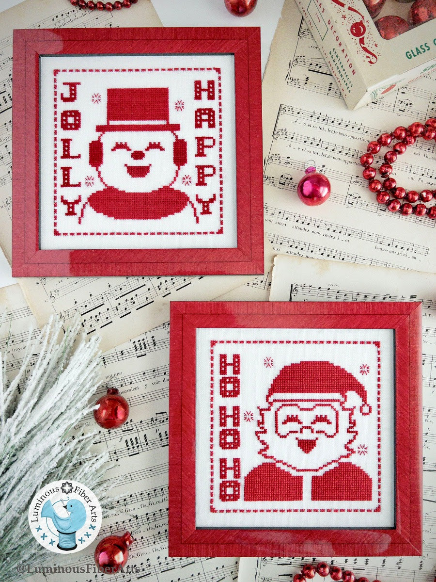 PREORDER A Vintage Little Christmas - Luminous Fiber Arts - Cross Stitch Pattern, Needlecraft Patterns, The Crafty Grimalkin - A Cross Stitch Store