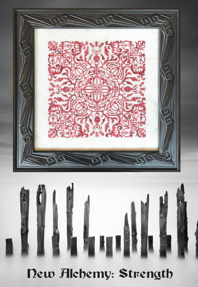 PREORDER New Alchemy: Strength - Ink Circles - Cross Stitch Pattern, Needlecraft Patterns, The Crafty Grimalkin - A Cross Stitch Store