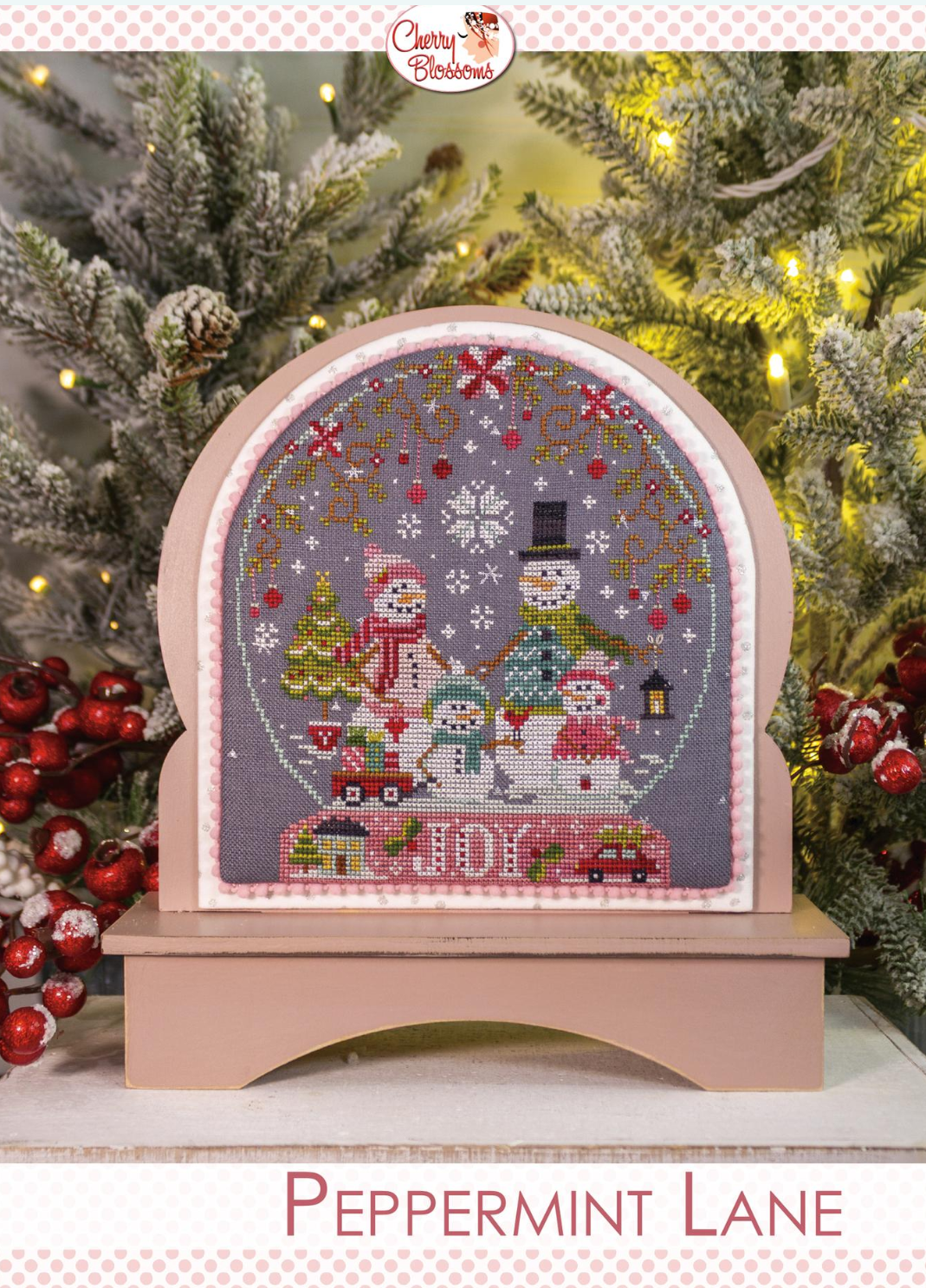 PREORDER Peppermint Lane - Cherry Blossoms - Cross Stitch Pattern, Needlecraft Patterns, The Crafty Grimalkin - A Cross Stitch Store