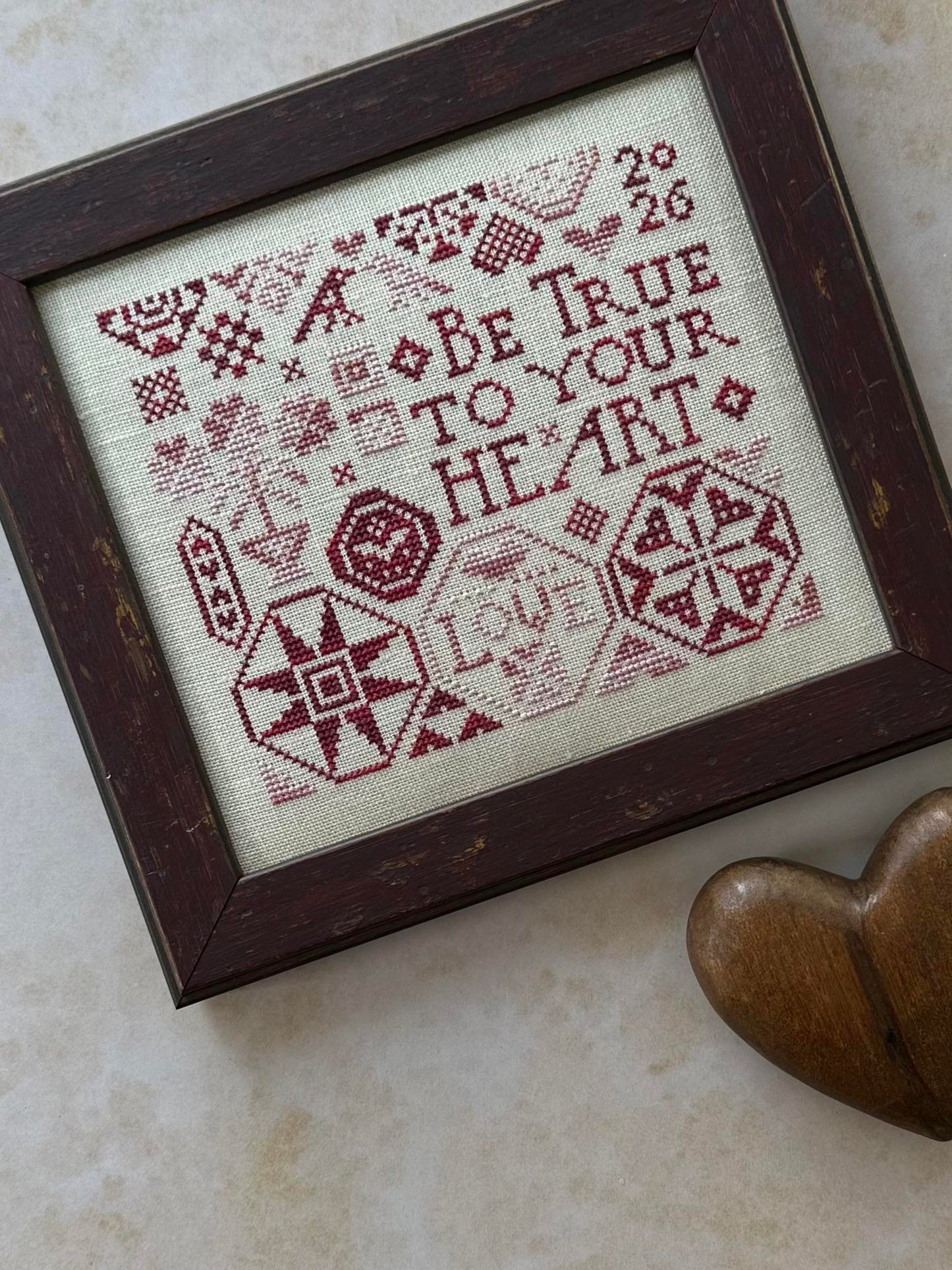 2026 Collector's Heart Kit - Heart in Hand - Cross Stitch Pattern