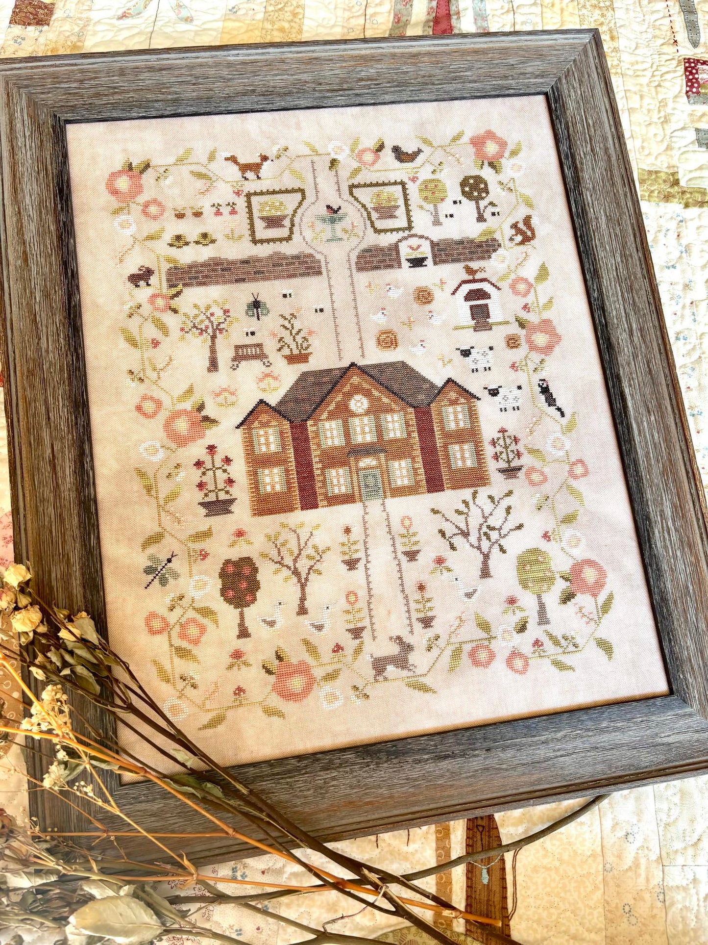 PREORDER The Garden at Rosewood Hollow - Blueberry Ridge - Cross Stitch Pattern