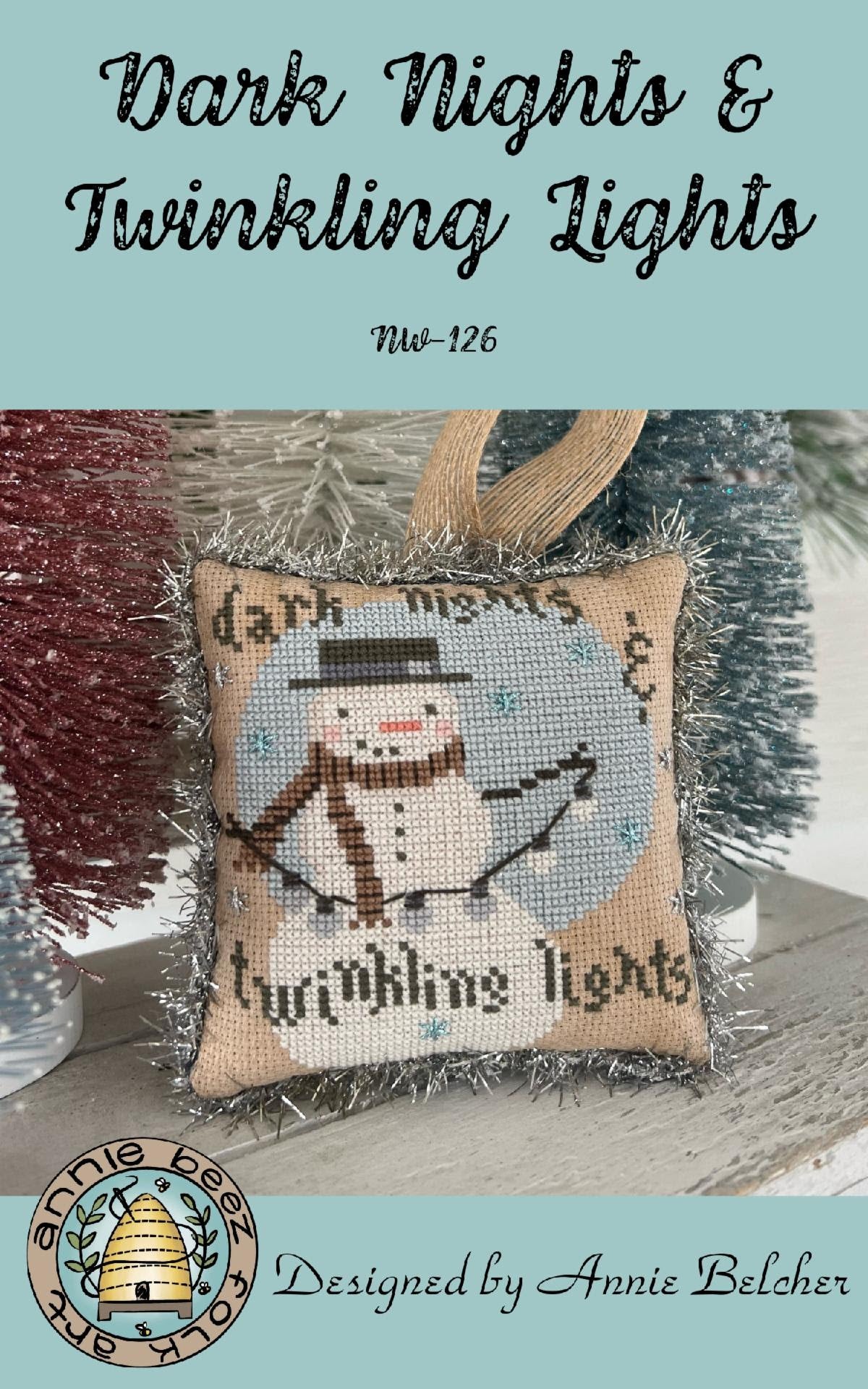 Dark Nights & Twinkling Lights - Annie Beez - Cross Stitch Pattern, Needlecraft Patterns, The Crafty Grimalkin - A Cross Stitch Store