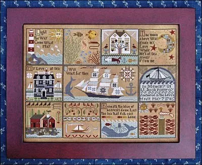 Shores of Hawk Run Hollow - Carriage House Samplings - Cross Stitch Pattern, Needlecraft Patterns, Needlecraft Patterns, The Crafty Grimalkin - A Cross Stitch Store