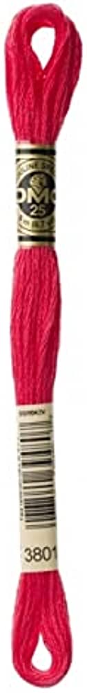 DMC 3801 - Melon - Very Dark - DMC 6 Strand Embroidery Thread, Thread & Floss, Thread & Floss, The Crafty Grimalkin - A Cross Stitch Store