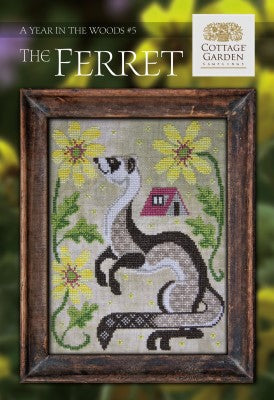 A Year in the Woods 5: The Ferret - Cottage Garden Samplings - Cross Stitch  Pattern