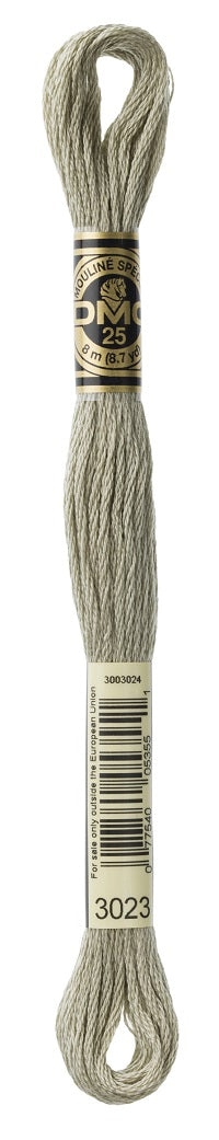 DMC 3023 - Brown Gray - Light - DMC 6 Strand Embroidery Thread, Thread & Floss, Thread & Floss, The Crafty Grimalkin - A Cross Stitch Store