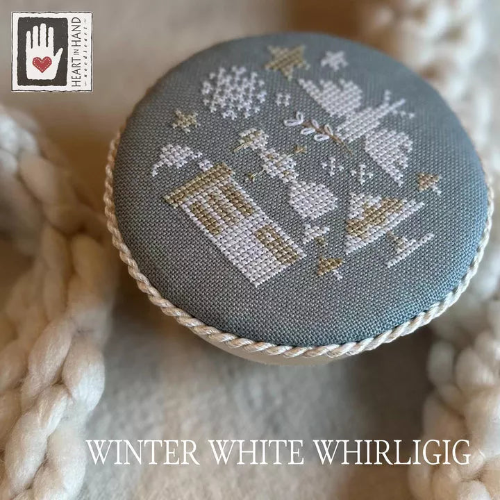Winter White Whirligig - Heart In Hand Needleart - Cross Stitch Pattern, Needlecraft Patterns, Needlecraft Patterns, The Crafty Grimalkin - A Cross Stitch Store