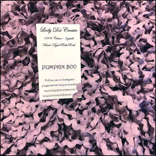 Pumpkin Boo Rick Rack - Lady Dots Creates Finishing Trims