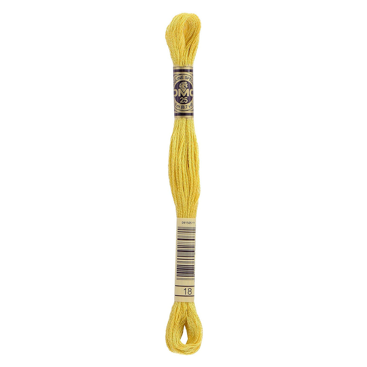 DMC 18 - Yellow Plum - DMC 6 Strand Embroidery Thread, Thread & Floss, Thread & Floss, The Crafty Grimalkin - A Cross Stitch Store