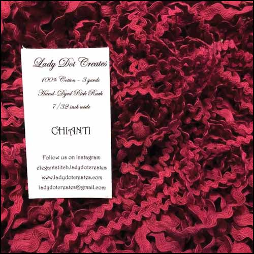Chianti Baby Rick Rack - Lady Dots Creates Finishing Trims, Ribbons & Trim, The Crafty Grimalkin - A Cross Stitch Store