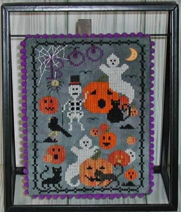 PRE-ORDER - Haunted Hootenanny - Praiseworthy Stitches - Cross Stitch Pattern, Needlecraft Patterns, Needlecraft Patterns, The Crafty Grimalkin - A Cross Stitch Store