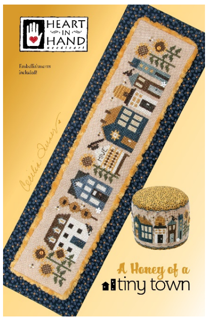 A Honey of a Tiny Town - Heart In Hand Needleart - Cross Stitch Pattern, Needlecraft Patterns, Needlecraft Patterns, The Crafty Grimalkin - A Cross Stitch Store