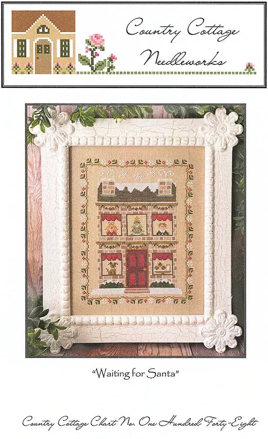 Waiting for Santa - Country Cottage Needleworks - Cross Stitch Pattern, Needlecraft Patterns, Needlecraft Patterns, The Crafty Grimalkin - A Cross Stitch Store