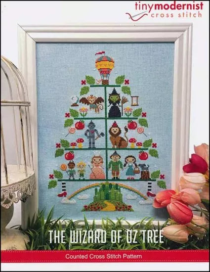 Wizard of Oz Tree - Tiny Modernist - Cross Stitch Pattern, Needlecraft Patterns, Needlecraft Patterns, The Crafty Grimalkin - A Cross Stitch Store