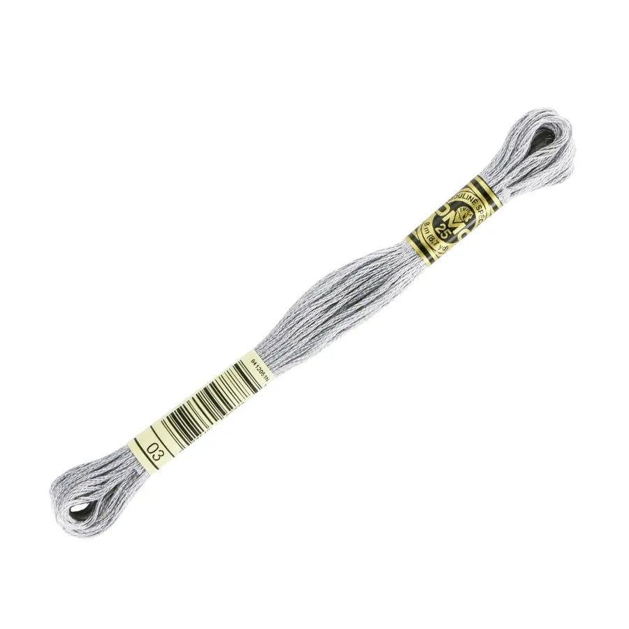 DMC 03 - Tin - Medium - DMC 6 Strand Embroidery Thread, Thread & Floss, Thread & Floss, The Crafty Grimalkin - A Cross Stitch Store