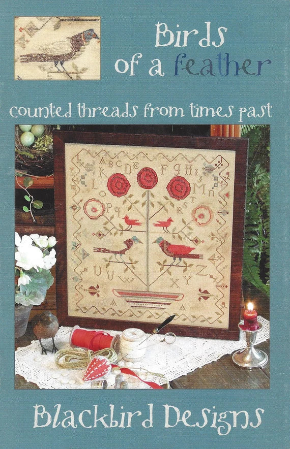 Birds of a Feather - Blackbird Designs - Cross Stitch Pattern, Needlecraft Patterns, Needlecraft Patterns, The Crafty Grimalkin - A Cross Stitch Store