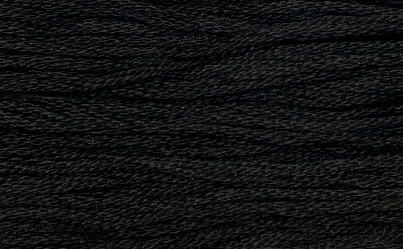 Black Licorice - Gentle Arts Cotton Thread - 5 yard Skein - Cross Stitch Floss, Thread & Floss, Thread & Floss, The Crafty Grimalkin - A Cross Stitch Store