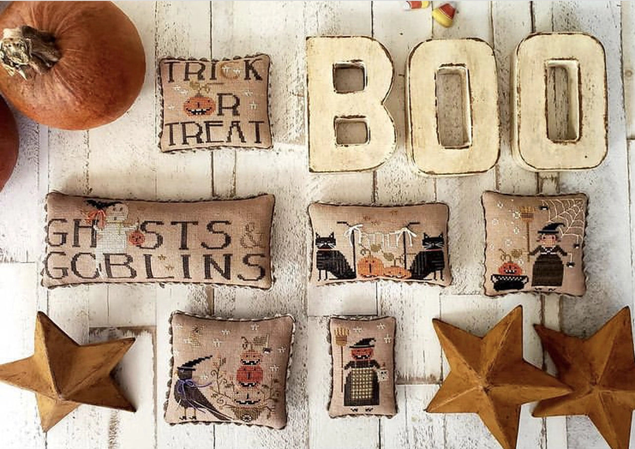 Jack O Lantern Jubilee - With Thy Needle & Thread - Cross Stitch Pattern, Needlecraft Patterns, Needlecraft Patterns, The Crafty Grimalkin - A Cross Stitch Store