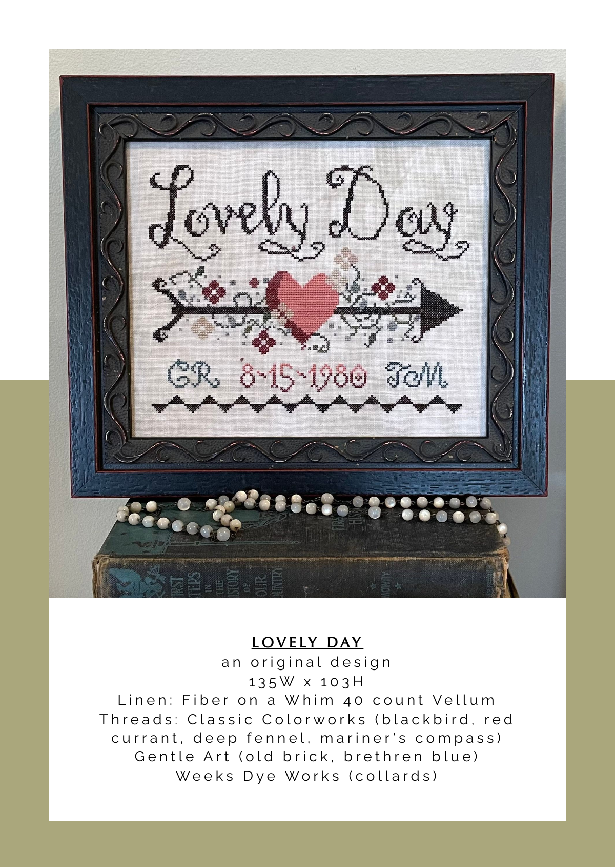 Lovely Day - Hands to Work - Cross Stitch Pattern, Needlecraft Patterns, Needlecraft Patterns, The Crafty Grimalkin - A Cross Stitch Store