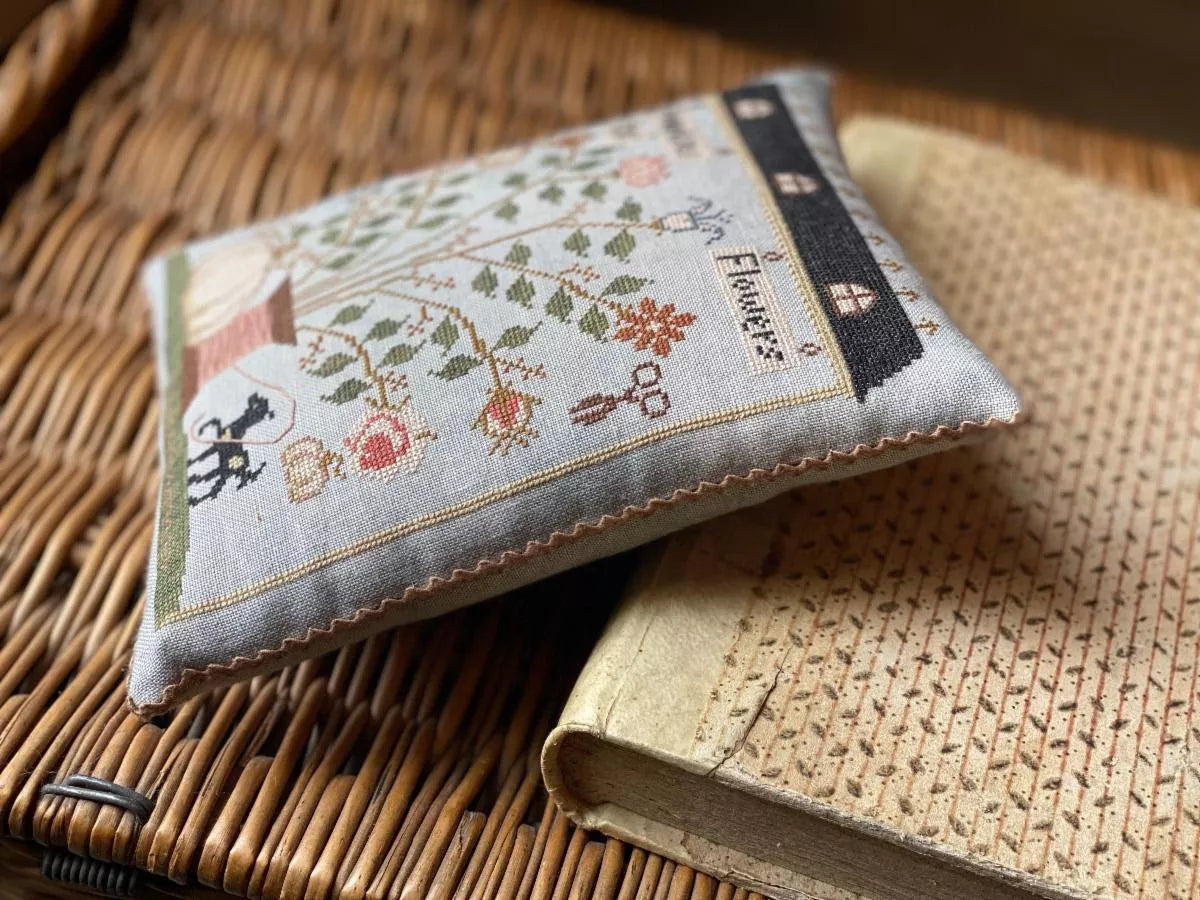 Farm Market Pinkeep Pattern - Stacy Nash Primitives - Cross Stitch Pattern, Needlecraft Patterns, Needlecraft Patterns, The Crafty Grimalkin - A Cross Stitch Store