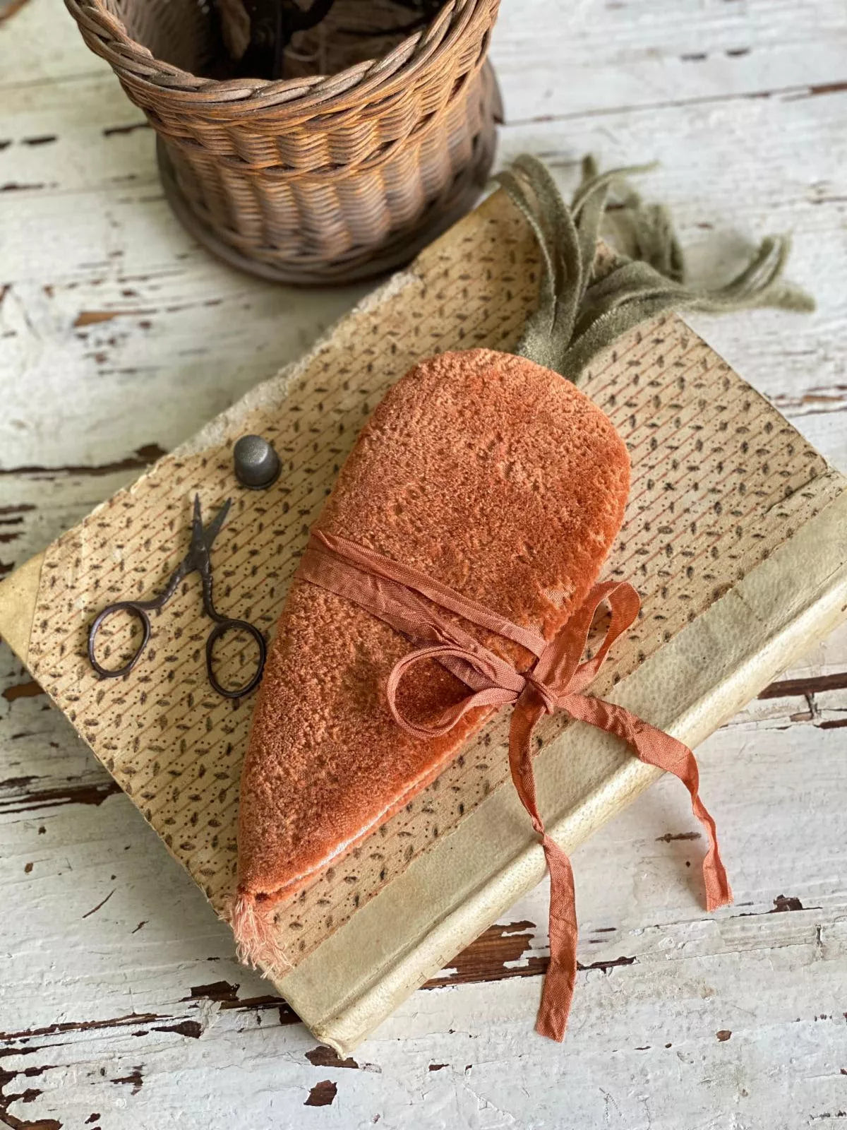 Velvet Carrot Needle Book Pattern - Stacy Nash Primitives - Cross Stitch Pattern, Needlecraft Patterns, Needlecraft Patterns, The Crafty Grimalkin - A Cross Stitch Store