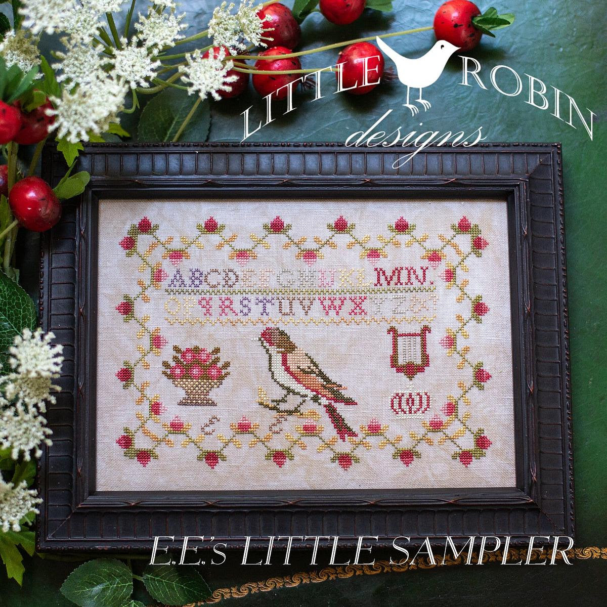 E.E.'s Little Sampler - Little Robin Designs - Cross Stitch Pattern, Needlecraft Patterns, The Crafty Grimalkin - A Cross Stitch Store