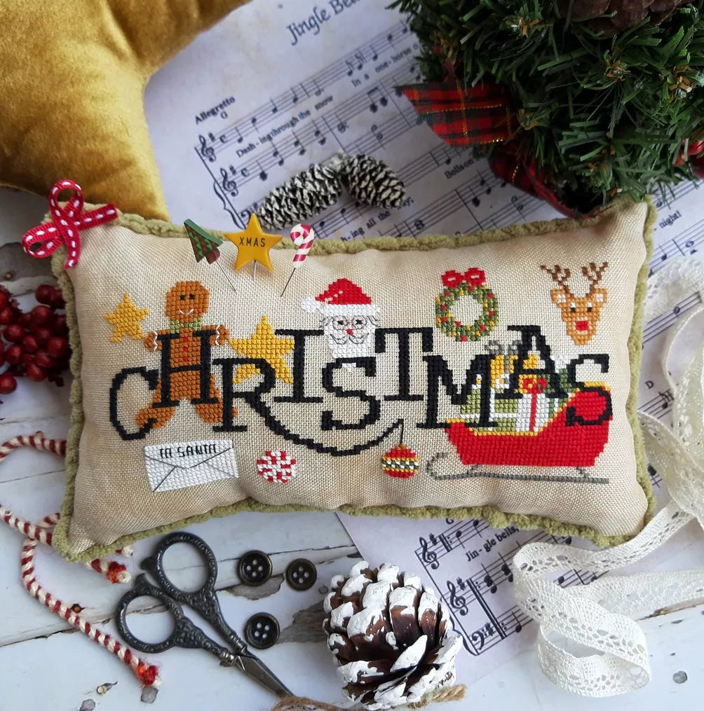 When I think of Christmas- Puntini Puntini - Cross Stitch Pattern, Needlecraft Patterns, Needlecraft Patterns, The Crafty Grimalkin - A Cross Stitch Store