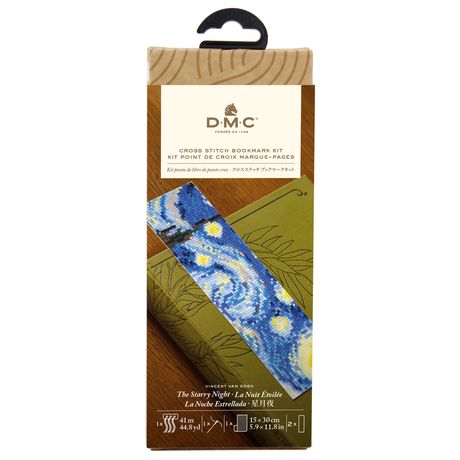 DMC Cross Stitch Bookmark Kit - VanGogh Starry Night