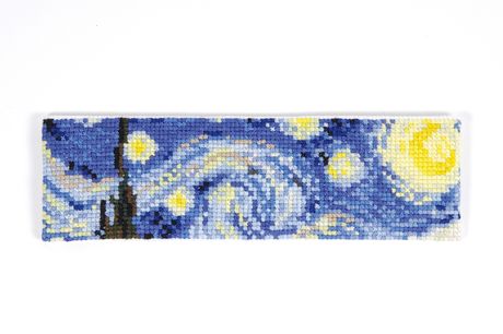 DMC Cross Stitch Bookmark Kit - VanGogh Starry Night