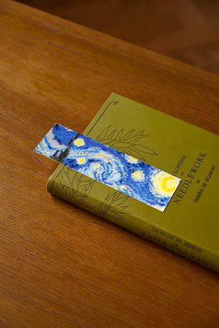 DMC Cross Stitch Bookmark Kit - VanGogh Starry Night