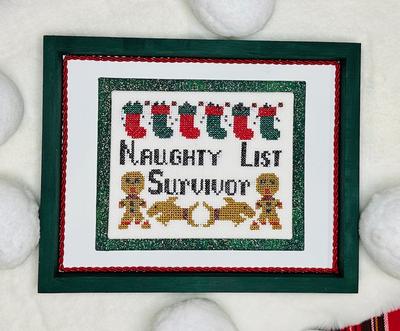 PREORDER Naughty List Survivor - Frony Ritter Designs - Cross Stitch Pattern