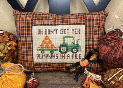 Pumpkins in a Pile - Frony Ritter Designs - Cross Stitch Pattern