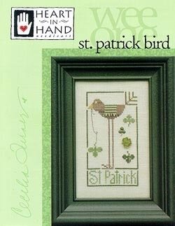 St. Patrick Bird - Wee One - Heart In Hand Needleart