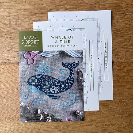 Whale of a Time - Love Poppet - Cross Stitch Pattern