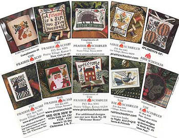 Mini Card Set A (Farmer's Market) - The Prairie Schooler - Cross Stitch Pattern
