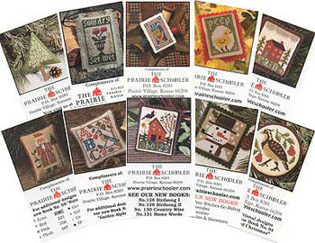 Mini Card Set C (Garden Samplers) - The Prairie Schooler - Cross Stitch Pattern
