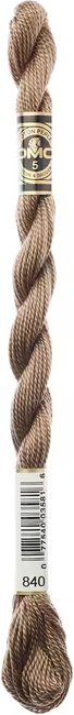 Pearl Cotton Size 5 DMC Floss #840