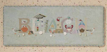 Beach-y Mood - Cross Eyed Cricket - Cross Stitch Pattern, Needlecraft Patterns, Needlecraft Patterns, The Crafty Grimalkin - A Cross Stitch Store