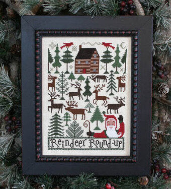 Reindeer Roundup Book No. 182 - The Prairie Schooler - Cross Stitch Pattern, Needlecraft Patterns, The Crafty Grimalkin - A Cross Stitch Store