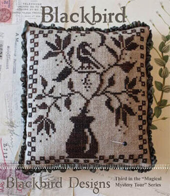 Blackbird - Blackbird Designs - Cross Stitch Pattern, Needlecraft Patterns, Needlecraft Patterns, The Crafty Grimalkin - A Cross Stitch Store