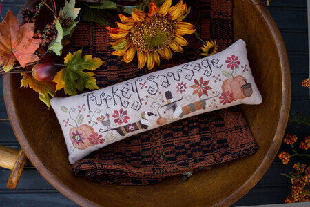 Turkey Sausage - Plum Street Samplers - Cross Stitch Pattern, Needlecraft Patterns, The Crafty Grimalkin - A Cross Stitch Store