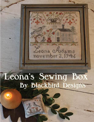 Leona's Sewing Box - Blackbird Designs - Cross Stitch Pattern, Needlecraft Patterns, Needlecraft Patterns, The Crafty Grimalkin - A Cross Stitch Store