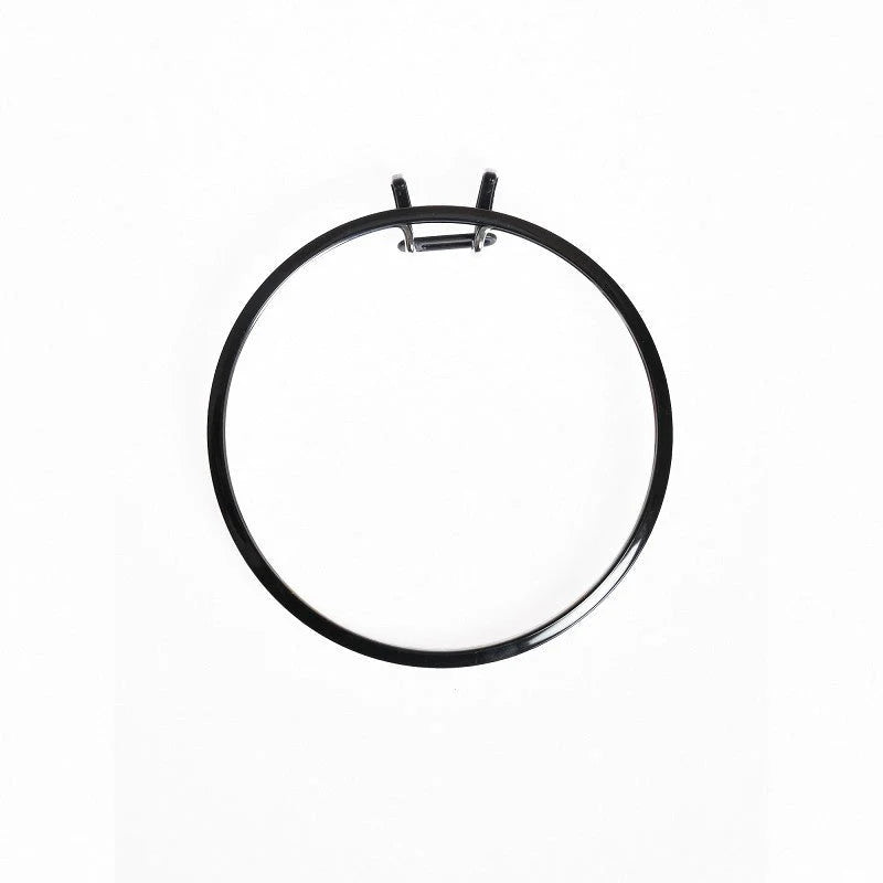 Large Spring Metal Embroidery Hoop Nurge 160-1 Deep Black 8", The Crafty Grimalkin - A Cross Stitch Store
