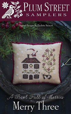 Merry Three - Plum Street Samplers - Cross Stitch Pattern