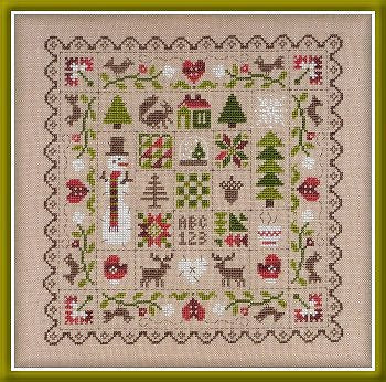 Patchwork Hiver - Jardin Prive - Cross Stitch Pattern, Needlecraft Patterns, Needlecraft Patterns, The Crafty Grimalkin - A Cross Stitch Store