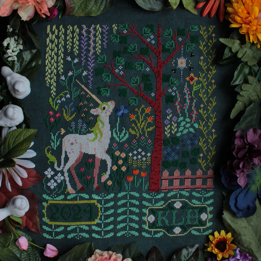 The Unicorn's Garden - Sprouting Lupine -  Cross Stitch Pattern